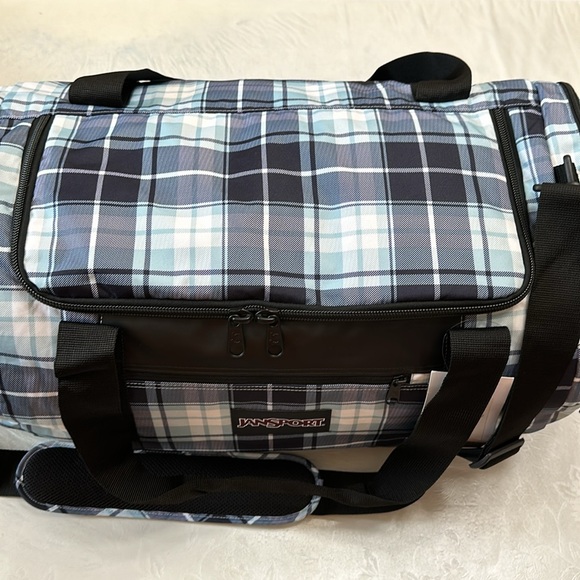 JanSport 72 LITER DUFFEL - Blue Haze Plaid - Picture 7 of 16